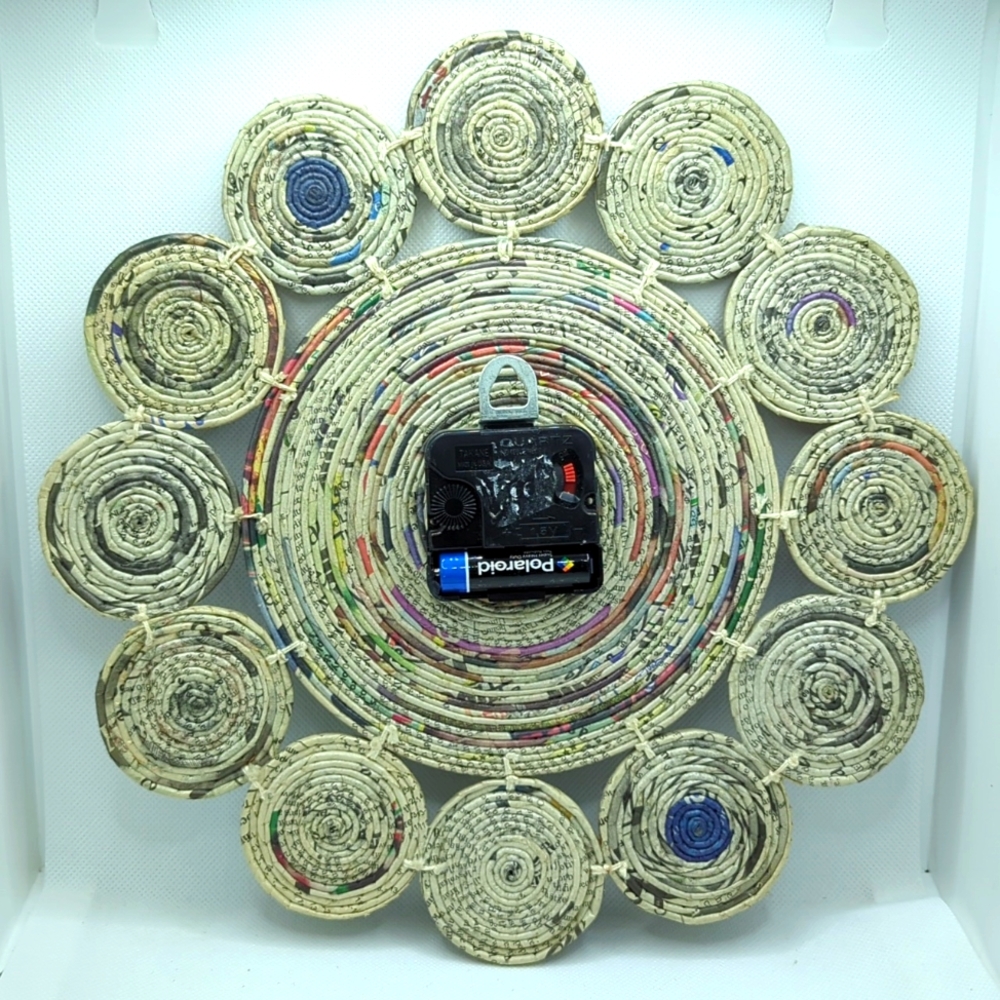 Newspaper Craft Clock - Picture 4 of 6